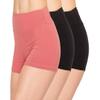 ALWAYS Women Boyshort Underwear Panties - Soft Stretch Boxer Brief Yoga Shorts 3 Pack Black Coral X Small view 1