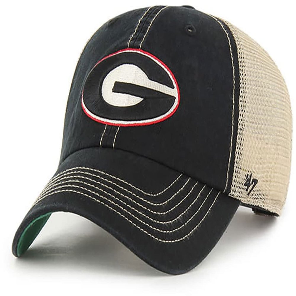 '47 Georgia Bulldogs Trawler Clean Up Adjustable Snapback Black Hat, One Size