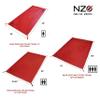 Near Zero Waterproof Camping Footprint - 4.5 Oz Ultralight 20D Ripstop Nylon Multifunctional Tent Ground Tarp for Hiking, Picnic, & Backpacking, Carry Bag Included, 1 Person, Red (6.7 x 2.5 Ft) view 3