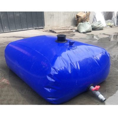 Large Capacity Portable Emergency Outdoor Sports Water Bag Ship Water Storage Agricultural Water Storage Bag Drought Resistance (Color : Blue, Size : 32x17x14in(110L))