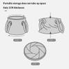 Collapsible Bucket 5 Gallon, Multifunctional Portable Collapsible Fishing Bucket, Wash Basin Folding Bucket, Water Container for Fishing, Camping, Gardening (Color : Camouflage) view 4