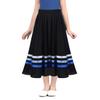 Nikiikoo Kids Girls Ballet Character Circle Dance Skirts Liturgical Full Circle Skirt Lyrical Praise Dancewear Black,Blue 10 Years view 1