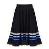 Nikiikoo Kids Girls Ballet Character Circle Dance Skirts Liturgical Full Circle Skirt Lyrical Praise Dancewear Black,Blue 10 Years view 2