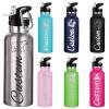Farmelov Personalized Water Bottles Bulk for Kids Women Men Engraved Name Text,Custom Insulated Water Bottle with Straw - 26oz/12oz view 1