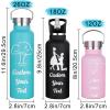 Personalized Water Bottles Bulk for Kids Women Men Engraved Name Text,Custom Insulated Water Bottle with Straw - 26oz/12oz view 2