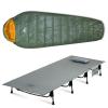 iClimb 1 Super Easy Assemble Cot and 1 3M Thinsulate Insulation Sleeping Bag Bundle, Ultralight Compact for Single Adult Outdoor Backpacking Camping view 1