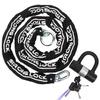 AKM Motorcycle Chain Lock Anti-Theft 8.2ft/250cm Super Long Durable 12mm Thick With 4 Keys Security 16mm U Lock for Motorcycles, Containers, Trailers, ATV view 1