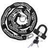 AKM Motorcycle Chain Lock Anti-Theft 8.2ft/250cm Super Long Durable 12mm Thick With 4 Keys Security 16mm U Lock for Motorcycles, Containers, Trailers, ATV view 2