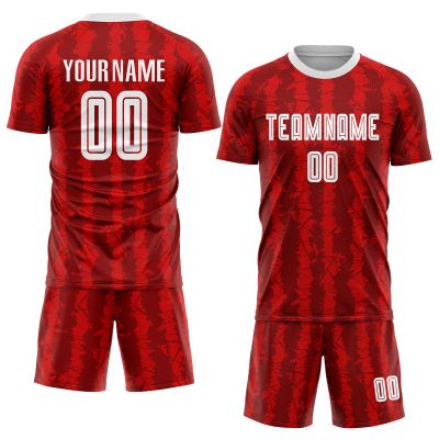 Custom High School Soccer Jerseys Set Personalized Soccer Shirt Printed Name&Number&Logo