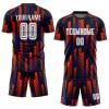 Custom Soccer Jerseys Suit with Gradient Design Printed Name Number Sports Training Uniforms for Men view 1