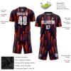 Custom Soccer Jerseys Suit with Gradient Design Printed Name Number Sports Training Uniforms for Men view 3