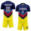 Custom Soccer Jerseys Suit with Gradient Design Printed Name Number Sports Training Uniforms for Men view 1