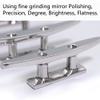 Boat Cleat Open Base Boat Cleat, Dock Cleat All 316 Stainless Steel Boat Mooring Accessories, Include Installation Accessories Screws (4 inch-4PCS) view 4