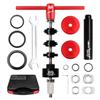 MUQZI Bottom Bracket Bearing Install Removal and Headset Press-in Tool MTB Road Bike Multifunction Tools Kit for BB86 BB30 BB92 PF30, Red view 1