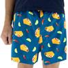 ROCK ATOLL Men's Fun Beagle Dog Shark Raccoon Pig Bison Print Boxer Shorts S-XXL (Medium, Blue Taco Boxers) view 1