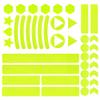 41PCS Reflective Stickers for Helmet Bicycle,Reflective Strip Stickers,Night Safety Stickers for Bicycle Motorcycle Decoration(Yellow) view 1