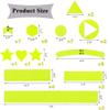 41PCS Reflective Stickers for Helmet Bicycle,Reflective Strip Stickers,Night Safety Stickers for Bicycle Motorcycle Decoration(Yellow) view 3