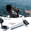 3Pcs 316 Stainless Steel Fishing Rod Holders, 90 Degree Heavy Duty Flush Mount Sunshine Resistant Rod Holders for Marine Yacht Boat view 3