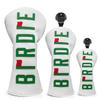 Golf Club Headcover 3 Wood Headcover Birdie Design Magnetic Closure Elegant Embroidery Premium Leather Driver Fairway Wood Hybrid Blade Putter Cover Wood Head Cover view 1