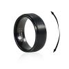 TGNEL 8mm Black Mens Fidget Ring Anxiety Ring Pure Titanium Tungsten Spinner Rings for Men Women, Basic Plain Matte Brushed Finish Wedding Engagement Ring Comfort fit Size 12.5 view 1