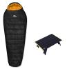 iClimb 1 Mini Folding Table and 1 3M Thinsulate Insulation Sleeping Bag Bundle, Ultralight Compact for Solo Adult Backpacking Camping Hiking Motorcycling Outdoor Indoor view 1