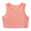 EnJoCho Chidren Fashion Blouse Toddler Kids Girls Dance Tank Top Racerback Crop Tank Top Sleeveless Sports (Pink, 6-7 Years) view 1