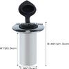 3Pcs 316 Stainless Steel Fishing Rod Holders, 15 30 90 Degree Heavy Duty Flush Mount Sunshine Resistant Rod Holders for Marine Yacht Boat view 4