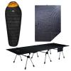 iClimb 1 3M Thinsulate Insulation Sleeping Bag and 1 Two Heights Super Easy Assemble Cot and 1 3M Thinsulate Insulation Warm Camping Blanket Bundle, Ultralight Compact for Solo Person Outdoor Backpack view 1
