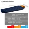 iClimb 1 3M Thinsulate Insulation Sleeping Bag and 1 Two Heights Super Easy Assemble Cot and 1 3M Thinsulate Insulation Warm Camping Blanket Bundle, Ultralight Compact for Solo Person Outdoor Backpack view 3