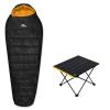 iClimb 1 Folding Table and 1 3M Thinsulate Insulation Sleeping Bag Bundle, Ultralight Compact for Single Adult Backpacking Camping Hiking Motorcycling Outdoor Indoor view 1