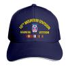 10th Mountain Division Afghanistan Veteran Baseball Cap Sandwich Caps Adjustable Dad Hat Cap Navy view 1