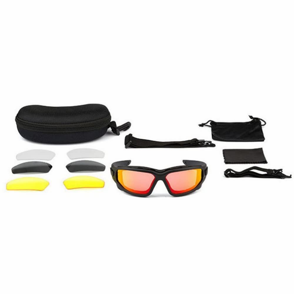 Jolooyo Shooting Glasses for Men & Women Light Blocking UV400 Eye Protective Goggles Anti Fog Hunting Safety Glasses