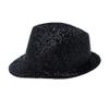 WITHMOONS Sequins Bling Fedora Hat Sparkle Shining Bucket Cap for Adults Costume YT61411 (Black) view 2
