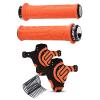 FIFTY-FIFTY Mountain Bike Handlebar Grips, Single Lock-on MTB Grips, Mountain Bike Fender, MTB Mudguard Fits 26", 27.5", 29" view 1