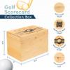 Golf Scorecard Collection Box - Holds Scorecards, Photos, Keepsakes, Yardage Books | Storage Box with 5 Dividers to Organize and Display Golf Score Cards and Accessories Perfect Unique Gift view 4