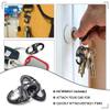 12 Pack 2" Carabiner Clip Plastic S Carabiner Clips Paracord Keychain Hooks for Key Chain Backpacks Bags Zipper Clip Accessories view 2