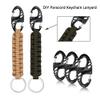 12 Pack 2" Carabiner Clip Plastic S Carabiner Clips Paracord Keychain Hooks for Key Chain Backpacks Bags Zipper Clip Accessories view 3