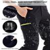 NATUVENIX Hiking Pants for Men, Lightweight Mens Travel Pants Quick Dry Fishing Pants Men Water Resistant Outdoor Pants Work view 4