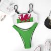 Adugen Origei Wales Flag Summer Fashion Bikini Swimwear Swimming Pool S view 3