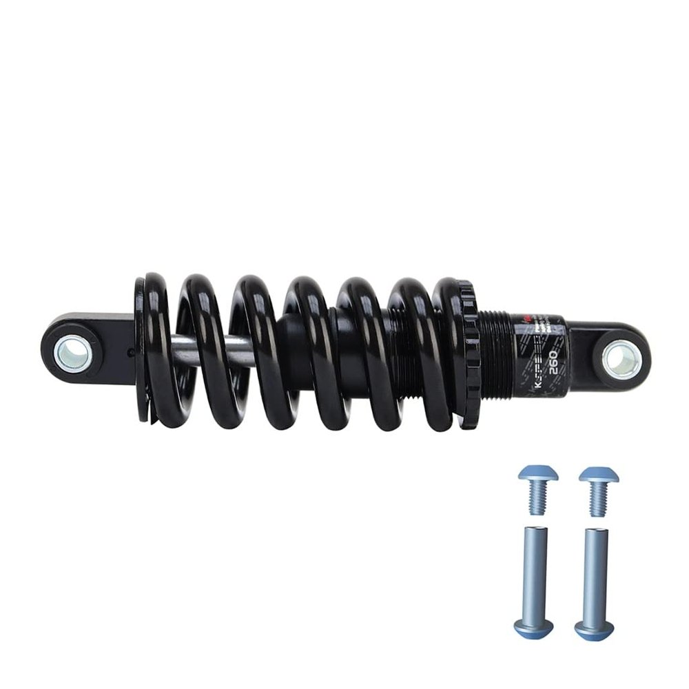 Jejy Mountain Bike Shock Absorber 125mm/ 150mm/ 165mm/ 190mm, Rear Biliary Spring Shock Bicycle Shock Rebound (Color : 650lbs, Size : 165mm)