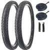 2 Pack Bike Tire 26 X 1.95 Inch Folding Replacement Bike Tire with Tire Levers Foldable Bead Wire Bicycle Tire for Mountain Bike (26 X 1.95 2 Tires 2 Tubes) view 1