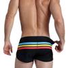 Men's Strip Swimwear Trunks Brand Beach Short Pants Male Siult (as1, Alpha, m, Regular, Regular, Black, US M) view 3