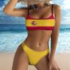 Adugen Origei Spain Flag Summer Fashion Bikini Swimwear Swimming Pool M view 2