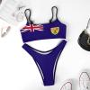 Adugen Origei Women's Bikini Turks and Caicos Lslands Flag Vacation Beach Bikini Swimwear Swimsuit Bathing Suit L view 3