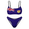 Adugen Origei Women's Bikini Turks and Caicos Lslands Flag Vacation Beach Bikini Swimwear Swimsuit Bathing Suit L view 4