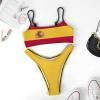 Adugen Origei Spain Flag Summer Fashion Bikini Swimwear Swimming Pool L view 3
