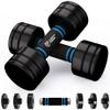 Northdeer Steel Dumbbells Set 15lbs Pair (7lbs/10lbs/12lbs/15lbs) Set of 2 Weight Set Black Coated with Foam Handles Home Gym Exercise Equipment (15lbs2) view 1