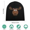 Moose Beanie Cap Soft Warm Full Pullover Cap Skull Cap Sleep Hat for Unisex view 2