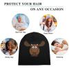 Moose Beanie Cap Soft Warm Full Pullover Cap Skull Cap Sleep Hat for Unisex view 4