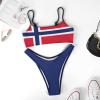 Adugen Origei Norway Flag Summer Fashion Bikini Swimwear Swimming Pool S view 3